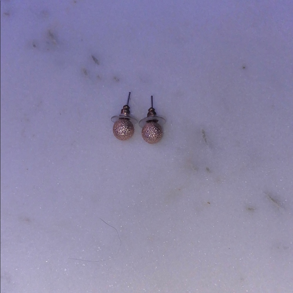 Elegant Rose Gold Stud Earrings